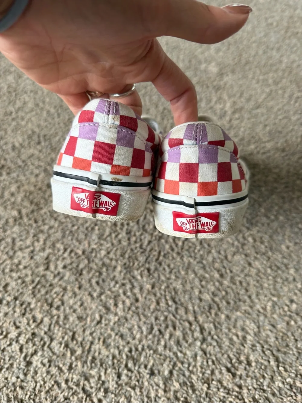 Rainbow Checkered Vans